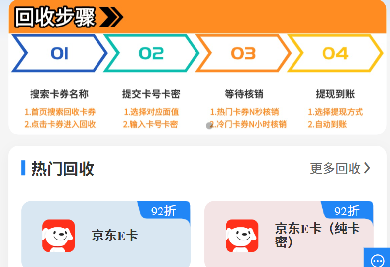 京东购物卡怎么提现，现有6种合理途径